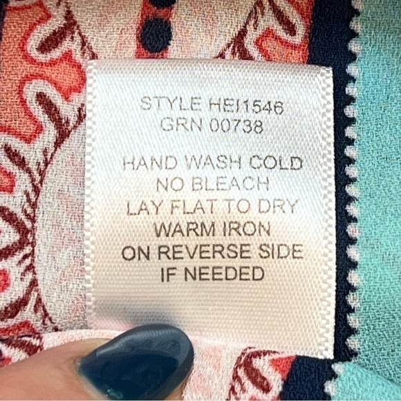 $5 ADD‎ ON with $15+ Bundle Valerie Stevens Boho Peasant Blouse Top Sz XL EUC - Picture 10 of 11